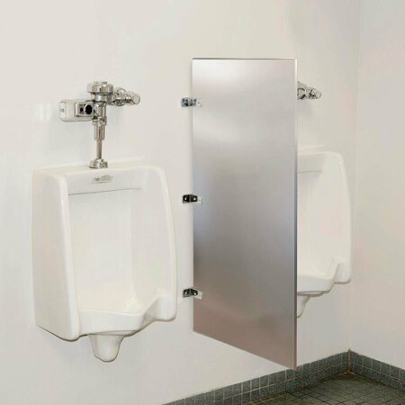 GLOBAL INDUSTRIAL Bathroom Stainless Steel Urinal Screen 24 x 42 261998